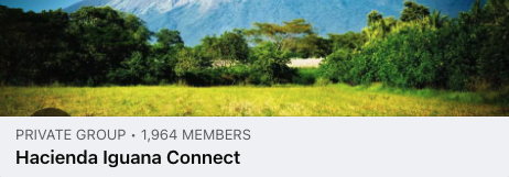 Hacienda Iguana Connect Facebook Group